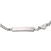 Emporio Armani Herren-Armband aus Edelstahl, Frühjahr 2026 - Elegantes Herren-Armband aus hochwertigem Edelstahl mit Karabinerverschluss. Perfekt für jeden Anlass und ein ideales Geschenk für besondere Momente.