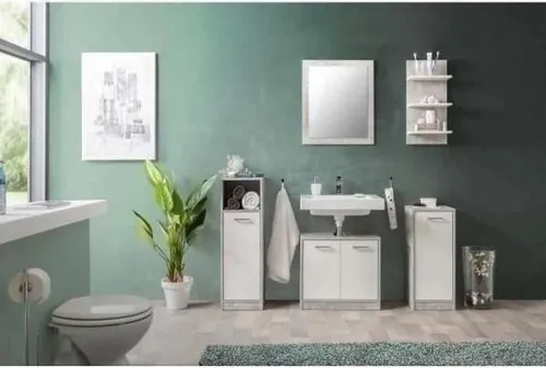 Badezimmerset Madeira – Modernes Set in Betonoptik