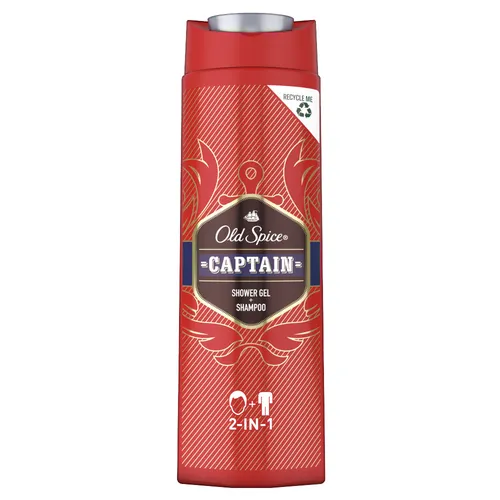 Old Spice Captain Duschgel & Shampoo für Männer 400 ml