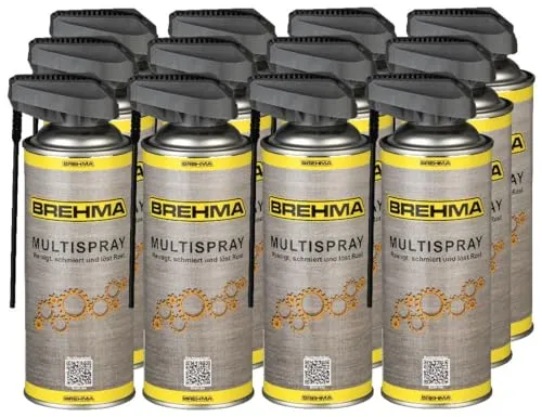 12x BREHMA Cobra Sprühkopf Multispray 400ml Multifunktionsöl Öl Vielzweckspray Kriechöl