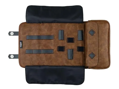 BARBURYS Barbierbeutel Friseuretuis Friseurtasche Werkzeugtasche Friseur Barber Braun