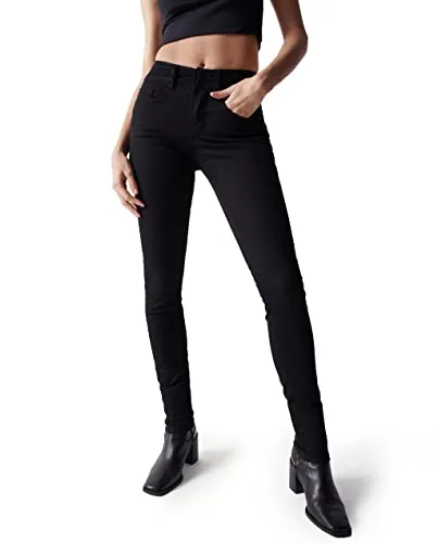 Salsa Damen Secret Jeans, Negro, 38