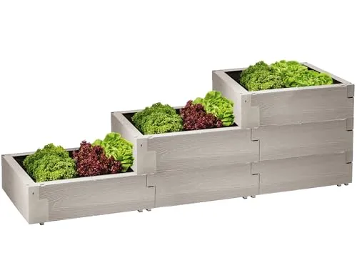 Produktbild JUWEL Hochbeet Timber Pflanzentreppe