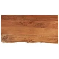vidaXL Tischplatte 80x40 cm aus massivem Holz mit Naturkante - Tischplatte aus massivem Holz, ideal für individuelle Möbelprojekte. Mit rustikaler Naturkante und einfacher Reinigung - ein Unikat für dein Zuhause.
