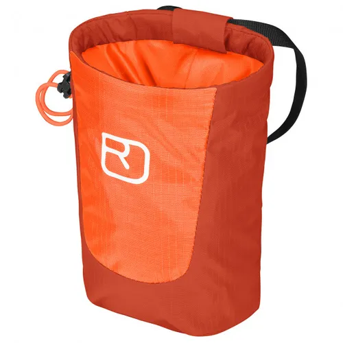 ORTOVOX TRAD CHALKBAG - Kletterchalkbag mit breiter Öffnung - ORANGE - EINHEITSGRÖßE - Praktischer Chalkbag mit stabiler, weiter Öffnung für schnellen Zugang. Ideal für Kletterer, leicht und funktional mit integrierter Zip-Tasche und Schlüsselhalterung.
