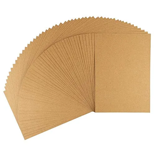 Ideen mit Herz Kraftpapier | Premium Kartonpapier | Bastelpapier | Kartonpapier | Kraftkarton | Pappe zum Basteln | 220 g/m² (Din A3 | 50 Blatt)