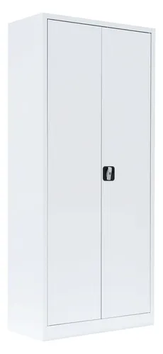 Lüllmann Stahl-Aktenschrank abschließbar - 1800 x 800 x 383 mm - Büroschrank mit 4 höhenverstellbaren Einlegeböden, abschließbar für sichere Aufbewahrung. Ideal für Büros, Werkstätten und Lagerung von Dokumenten oder Werkzeug.