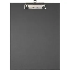 Exacompta Klemmbrett 17291, A4, Hartpappe mit Kraftpapierbezug, schwarz