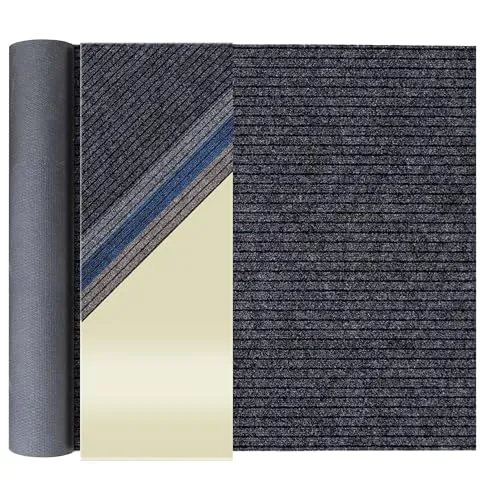 Primaflor Sauberlauf - Atlas, Anthrazit, 4,00m x 1,50m - Hochwertiger rutschfester Schmutzfangläufer für Eingangsbereiche, extrem strapazierfähig und pflegeleicht, ideal für viel frequentierte Bereiche.