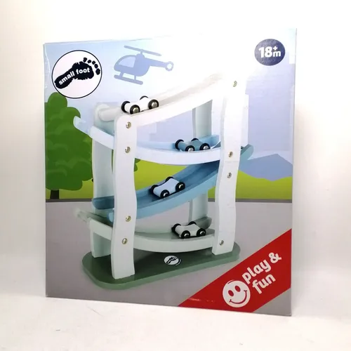 Small Foot Blaues Wunder, Kaskadenbahn, Rennbahn aus Holz, ab 18 Monate