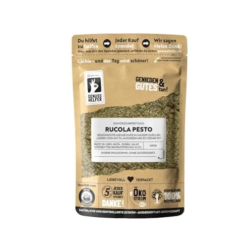 Bremer Gewürzhandel Rucola Pesto Gewürzmischung, grünes Pesto, Pastasauce zum Selbermachen, 3 x 100g