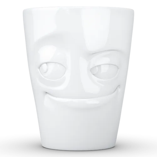 FIFTYEIGHT Henkelbecher 350ml - Verschmitzt weiß (T018201)