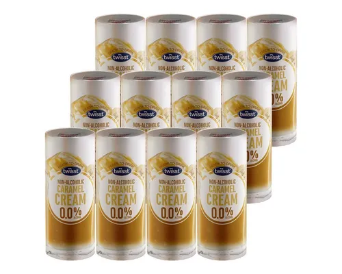twisst Mixgetränk, Twisst Caramel Cream Vanille Kaffee ohne Alkohol 240ml 12er Pack