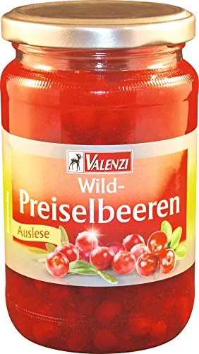 Valenzi Wildpreiselbeeren 370ml Glas