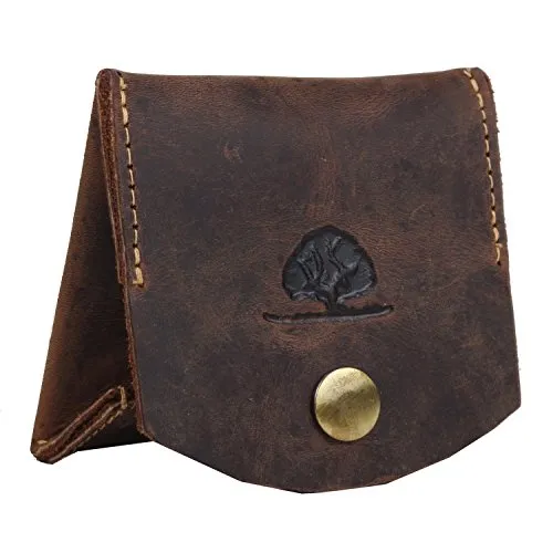 Greenburry Vintage Coin Box mini Münzbörse 1809-25 - Handgefertigte Leder Münzbox, maximales Stauraumvolumen im kompakten Design