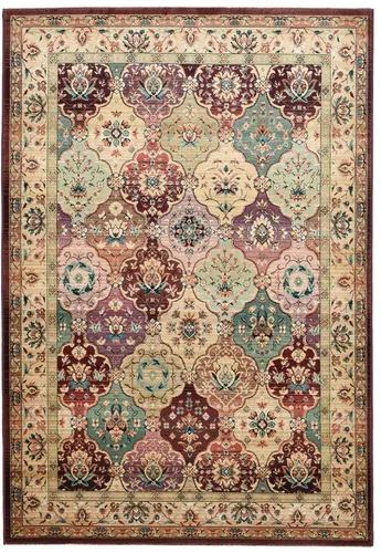 THEKO Teppich Gabiro 208, rot, 120 x 180 cm - Teppich in Orient-Optik, maschinell gewebt aus strapazierfähiger Kunstfaser, ideal für Wohnzimmer und Schlafzimmer, pflegeleicht und fußbodenheizungsgeeignet.