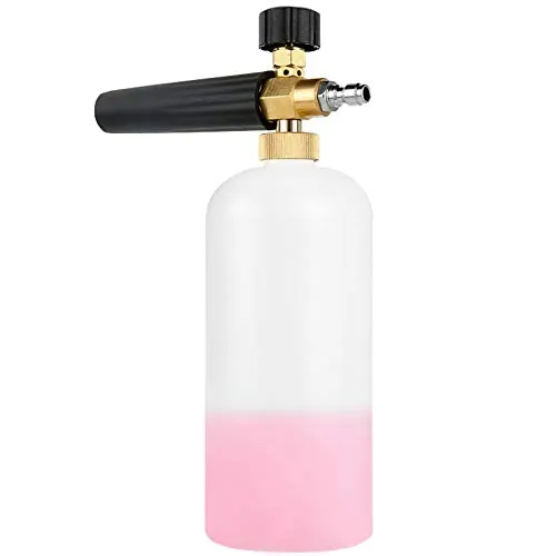 Stone Banks Schneeschaum Lanze Hochdruckreiniger Schaumkanone, 1L Einstellbare Seifenspender Flasche Düse Schaumlanze für 1/4