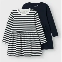 Name It Minikleid NMFVIVIA LS DRESS 2P NOOS (Packung, 2-tlg) blau 98 EU