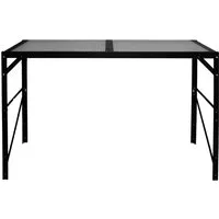 Vitavia Aluminiumtisch mit Ablage, Schwarz - Zubehör für Gewächshäuser: Der leichte, robuste Pflanztisch mit angenehmer Arbeitshöhe schont Rücken und Knie und bietet Platz für Ihre Gartenutensilien.