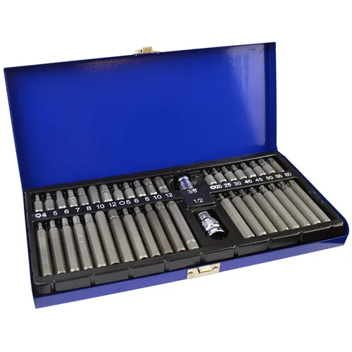 3/8 Zoll und 1/2 Zoll Antrieb Sechskant Inbus Torx Star Spline Bit Steckschlü...