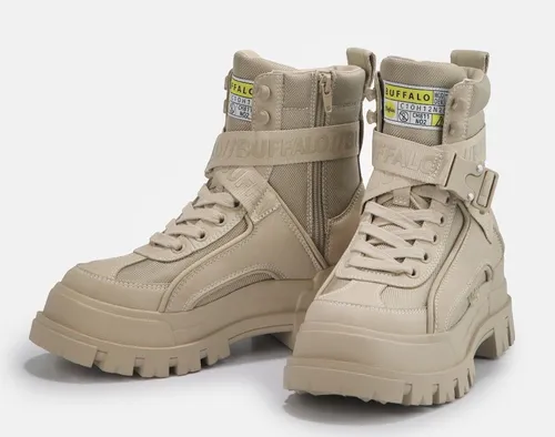 Buffalo Damen ASPHA COM 1 Mode-Stiefel, BEIGE, 37 EU in beige von Buffalo