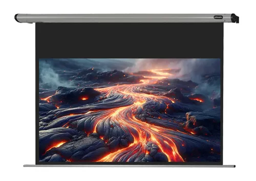 Celexon Motor HomeCinema 1090117 - Motorleinwand 148 x 83 cm - Beamer-Leinwände für Heimkino und Präsentationen, mit geräuscharmem Motor und eleganter Verarbeitung für optimale Planlage und Blickdichtigkeit.