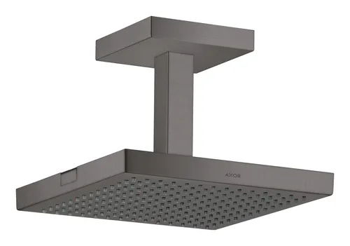 Axor Showersolutions Kopfbrause 1jet 240x240mm - Brushed Black Chrome - Luxuriöse Kopfbrause mit Deckenanschluss, bietet ein großzügiges Brauserlebnis in modernem Design, ideal für stilvolle Badezimmer.