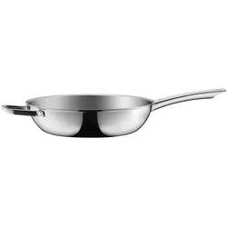 WMF Bratpfanne Profi Resist - 28 cm, kratzfest und rostfrei mit ergonomischem Griff, ideal für alle Herdarten und backofengeeignet