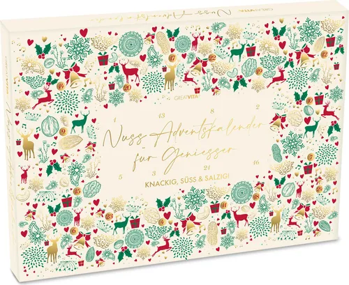 Produktbild GreatVita Nuss Adventskalender 2024 | 24 köstliche Raw Nuss-Überraschungen