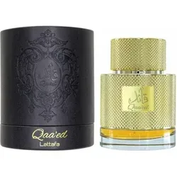 Lattafa Qaa'ed Eau De Parfum 100 ml - Exquisites Eau De Parfum für Herren, 100 ml, mit einzigartiger orientalischer Duftkomposition, die den ganzen Tag anhält.
