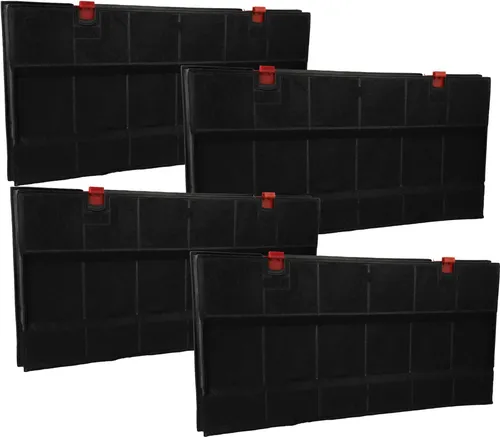 vhbw 4x Aktivkohlefilter kompatibel mit Whirlpool AKG990BRWP, AKG990WH, AKG990WH/WP, AKG990WHWP, AKG991IX Dunstabzugshaube - 43 x 21,7 x 3,3 cm