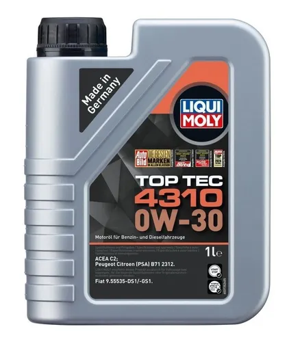 LIQUI MOLY Motoröl Liqui Moly 0W30 Top Tec 4310 Original EAN 4100420023613 Artik