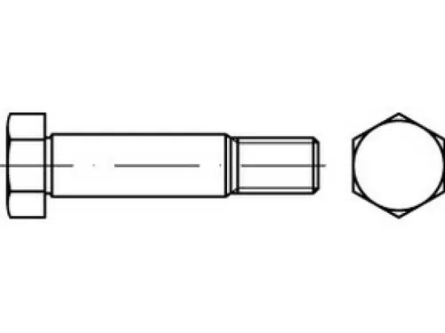Sechskantpassschraube DIN 610 M 24 x 120 10.9 - 5 Stück - Hochwertige Sechskantpassschraube mit kurzem Gewindezapfen, ideal für robuste Anwendungen in der Industrie und im Handwerk.