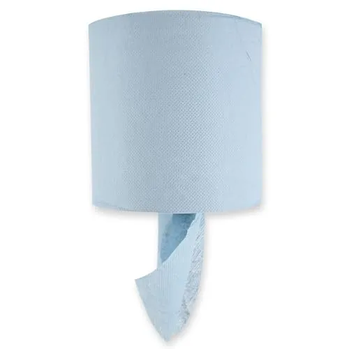 Franz Mensch HygoClean Papierhandtuchrollen, 1-lagig, blau | Recyclingpapier, Innenabwicklung, 6 Rollen, Papierrollen, Handtuchrollen mit Kerndurchmesser 6cm, Laufmeter 220m