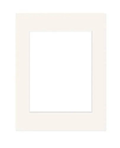 DEHA Design Passepartout Karton 30x40 cm für Bilder im Format 20,5x29,5 cm (DIN A4), Elfenbein