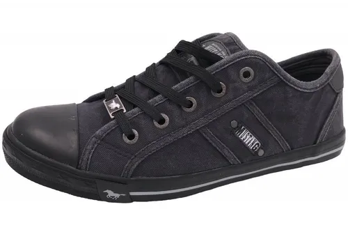 Mustang Shoes 1099-302 Canvas Sneaker in Graphit - Stylische Canvas Sneaker für Damen in Größe 36, ideal für den Alltag. Bequeme Passform und modernes Design für jeden Anlass.