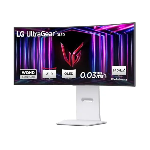 LG Electronics 34GS95QE-W.AEU Ultragear Curved OLED QHD-Gaming Monitor 34