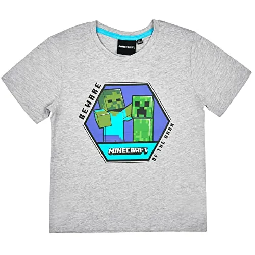 Jungen Creeper T-Shirt (Grau 128)