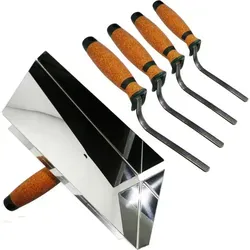 Fugblech 245x55mm Edelstahl Set mit Fugenkellen