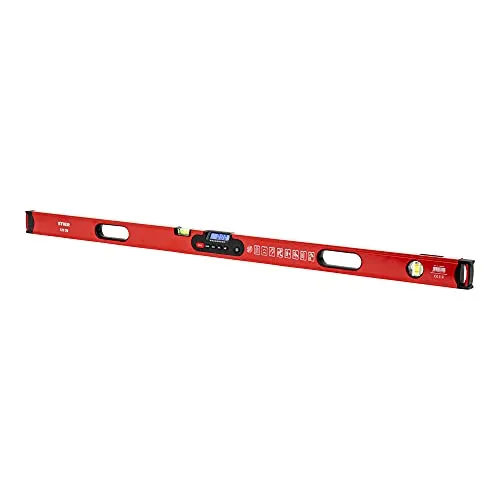STIER Digitale Wasserwaage SDW-1200, 120 cm - Elektronische Wasserwaage mit präziser ±0,2° Messgenauigkeit, ideal für exakte Messungen. Integrierter Magnet und HOLD-Funktion für einfache Handhabung und Speicherung von Werten.