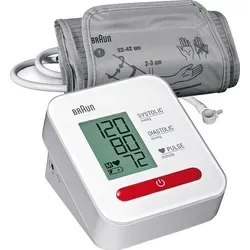 BRAUN ExactFitTM 1 - Oberarm-Blutdruckmessgerät, vollautomatische Messung mit hoher Genauigkeit und leicht ablesbarem LCD-Display