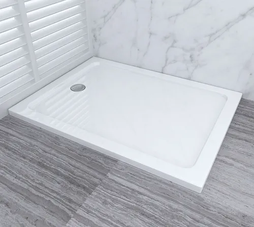 Duschtasse Acryl Duschwanne Dusche Acrylwanne 40mm flach Rechteck 100 x 70 cm BF