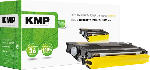 KMP B-T10 Toner kompatibel für Brother TN-2000 schwarz - Toner Kompatibel, umweltschonend und recycelt, ideal für hohe Druckvolumen mit einer Kapazität von 2500 Seiten. Perfekt für Brother HL, DCP und MFC Serien.