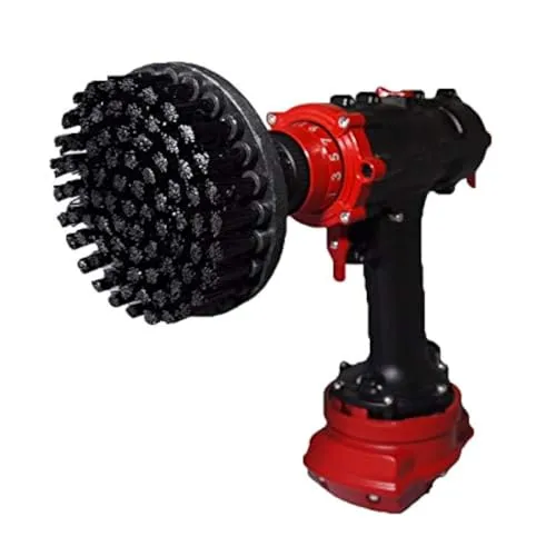 Kornely Premium Bohrbürste Professional – Extra-Hart 13 cm Schwarz | Kratzfreie Heavy-Duty Reinigungsbürste für Beton, Ziegel, Stein, Metall, Mauerwerk, Garage, Grills, Rost und Bauwerkzeuge