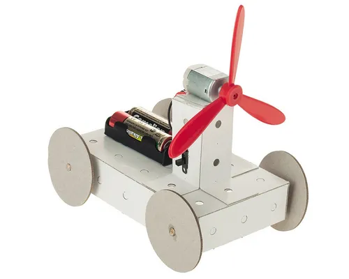 matches21 HOME & HOBBY Propeller Fahrzeug Funktionsmodell Holzbaukasten