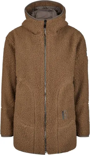 Pikeur Sports Damen Teddyfleece Jacke Sherpa Fleecejacke Greige HW 2025 (40) - Funktionsjacke aus hochwertigem Sherpa-Fleece, bietet hervorragende Wärmespeicherung und ist ideal für Outdoor-Aktivitäten in der kalten Jahreszeit.