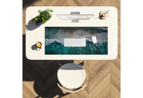PAPER DESK Schreibtischunterlage XXL Mauspad Tischunterlage 90x40cm Desk Pad für Tastatur & Maus, (rutschfest & wasserabweisend, ultrasanfte Oberfläche – stilvolle Schreibtischmatte für Büro & Homeoffice)