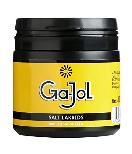 Ga-Jol gelb Cupholder, 8er Pack (8 x 100 g) in gelb von Ga-Jol Salzlakritz 100g