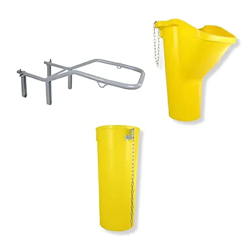 SIRL Profi Bauschuttrutsche Schuttrutsche Schuttrutschen Schuttrohr SET (2m (1x Rahmen, 1x Trichter, 1x Fallrohr))