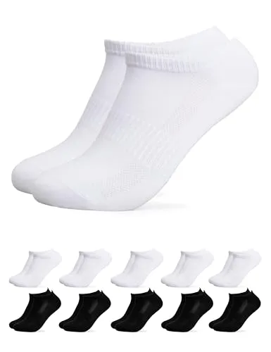 OCCULTO Sneakersocken Damen & Herren Bambus Sneaker Socken 10er Pack (Modell: Sunny) (10-Paar)
